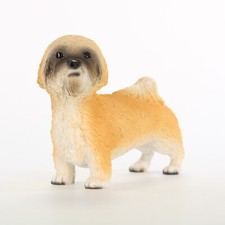 Lhasa Apso Figurine Hand Painted Collectible Statue Brown Sport