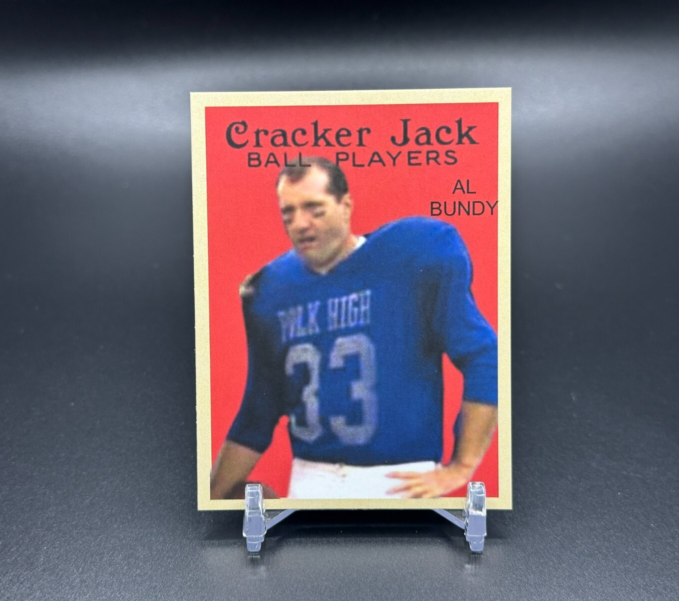 Al Bundy Sports Card Magnet featuring Ed O'Neill from Married with Children Cracker Jack