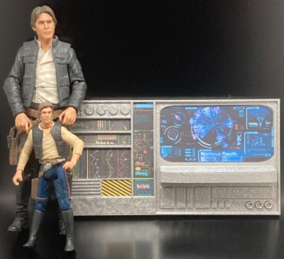 CUSTOM WALL COMPUTER  for 1:12  6'' STAR WARS GI JOE figure DIORAMA DISPLAY (C63)