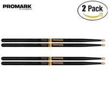 2-PACK Promark R5AAG Rebound 16" Drumsticks with ActiveGrip - 5A - Wood Tip