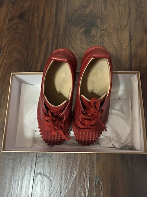 Christian Louboutin Mens Louis Junior Spikes Sneakers Mens Size 43