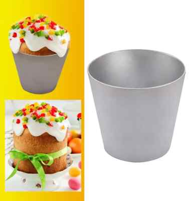 ALUMINUM  FORM FOR BAKING EASTER CAKES KULICH CAKES AND BREAD 1.0 L (33.8 FL OZ)