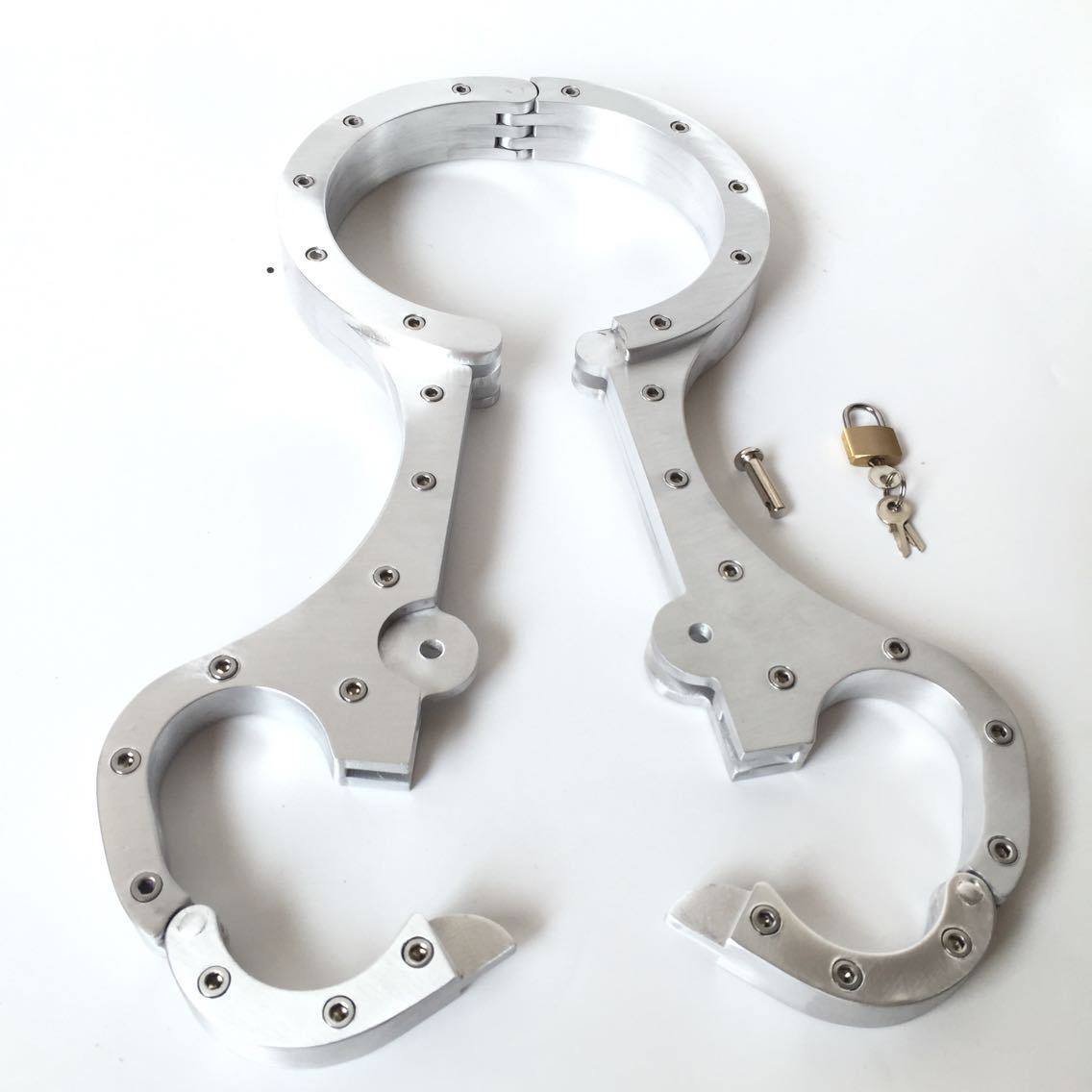 Metal Binding Vixen Violin Collar Handcuffs Wrist Cuff Restraint