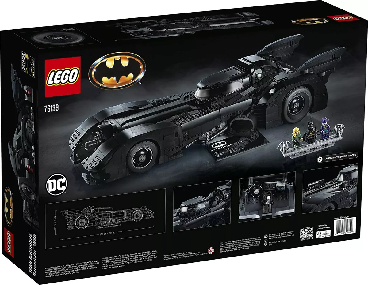 BRAND NEW and FACTORY SEALED BATMAN LEGO SET 76139, 1989 BATMOBILE