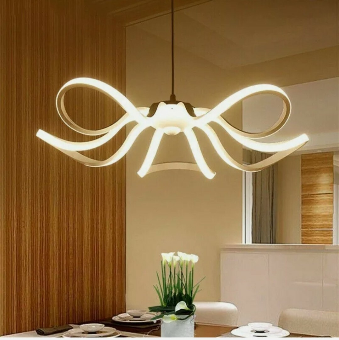 Lampadario LED Moderno Fiore 45W 4000K | Sicuro e Luminoso per la Famiglia