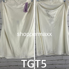 NEW - WOMEN'S SATIN TUBE DRESS - WILD FABLE, IVORY, Size X-Large