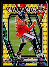 Allen Robinson 2021 Mosaic Will to Win Mosaic Reactive Yellow # SN Chicago Bears