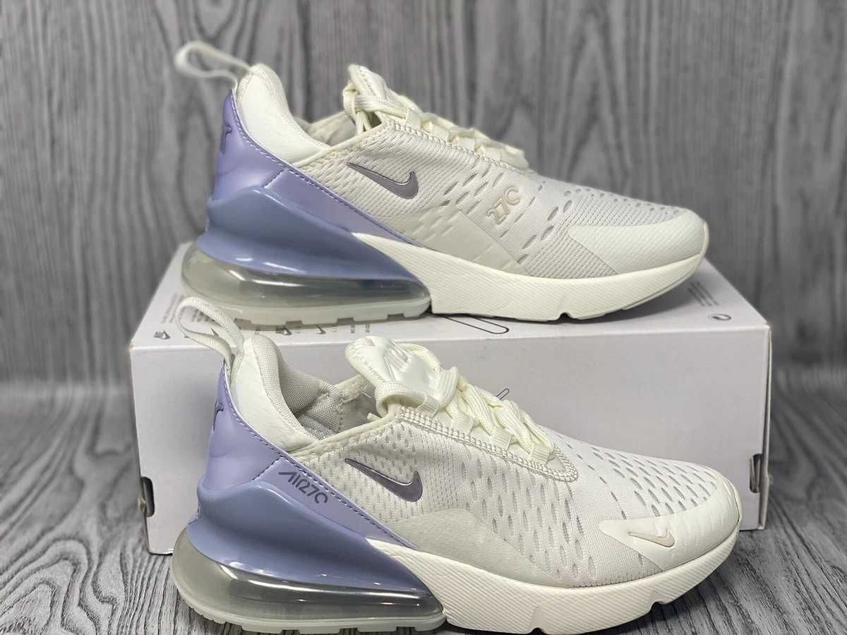 NEW Air Max 270 Women s Size 5 Sail Oxygen Purple Phantom FB2934 100 Fast Ship
