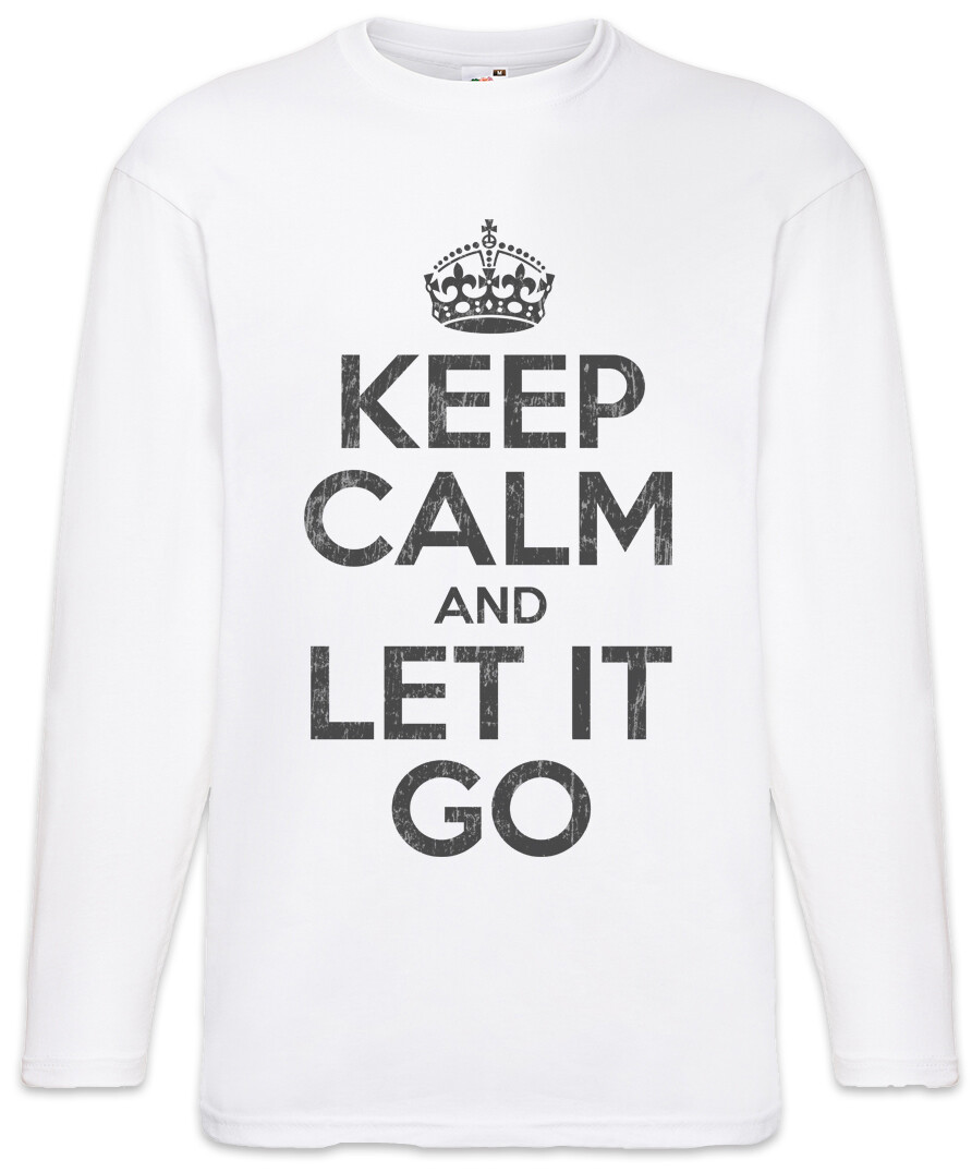 ALTRA T shirt manica lunga uomo Keep Calm And Let It Go Fun Be