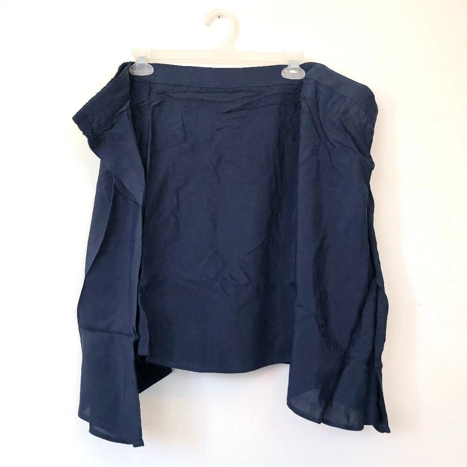 NEW NWT MODCLOTH Plus Size Stay Sassy A-Line Skirt Solid Navy Elastic Mini sz 4X - Image 2 of 4