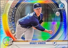 Brady Singer 2020 Bowman Chrome #BTP-62 Bowman Top Prospects (RC) 