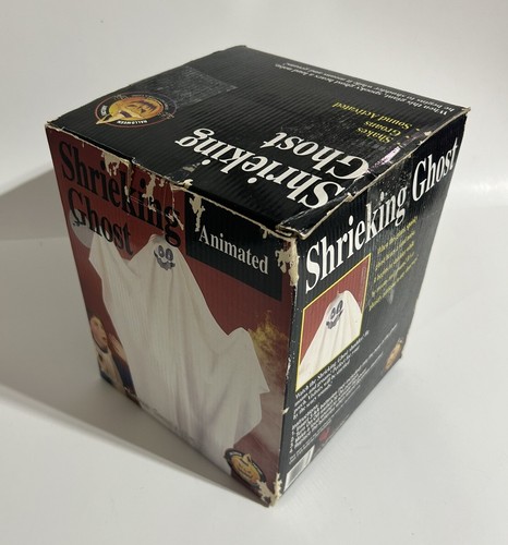 GEMMY 1993 Animated Halloween Decoration Shrieking Shaking Ghost w/ Box Vintage - Picture 5 of 7
