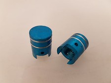 POSH - Motorbike Tyre caps - Blue Pistons 2pkt