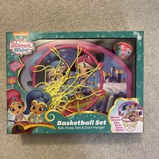 Shimmer and Shine Over the Door Basketball Set Ball, Hoop Net Door Hanger, 3