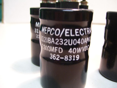 NEW 4PCS MEPCO ELECTRA 3120BA232U040APA1 CAPACITOR 2300UF 40WVDC P3667 - Foto 1 di 2