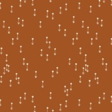 Birch Organic Fabric Charley Harper The Desert CH 216 Orange Desert FlowerCotton