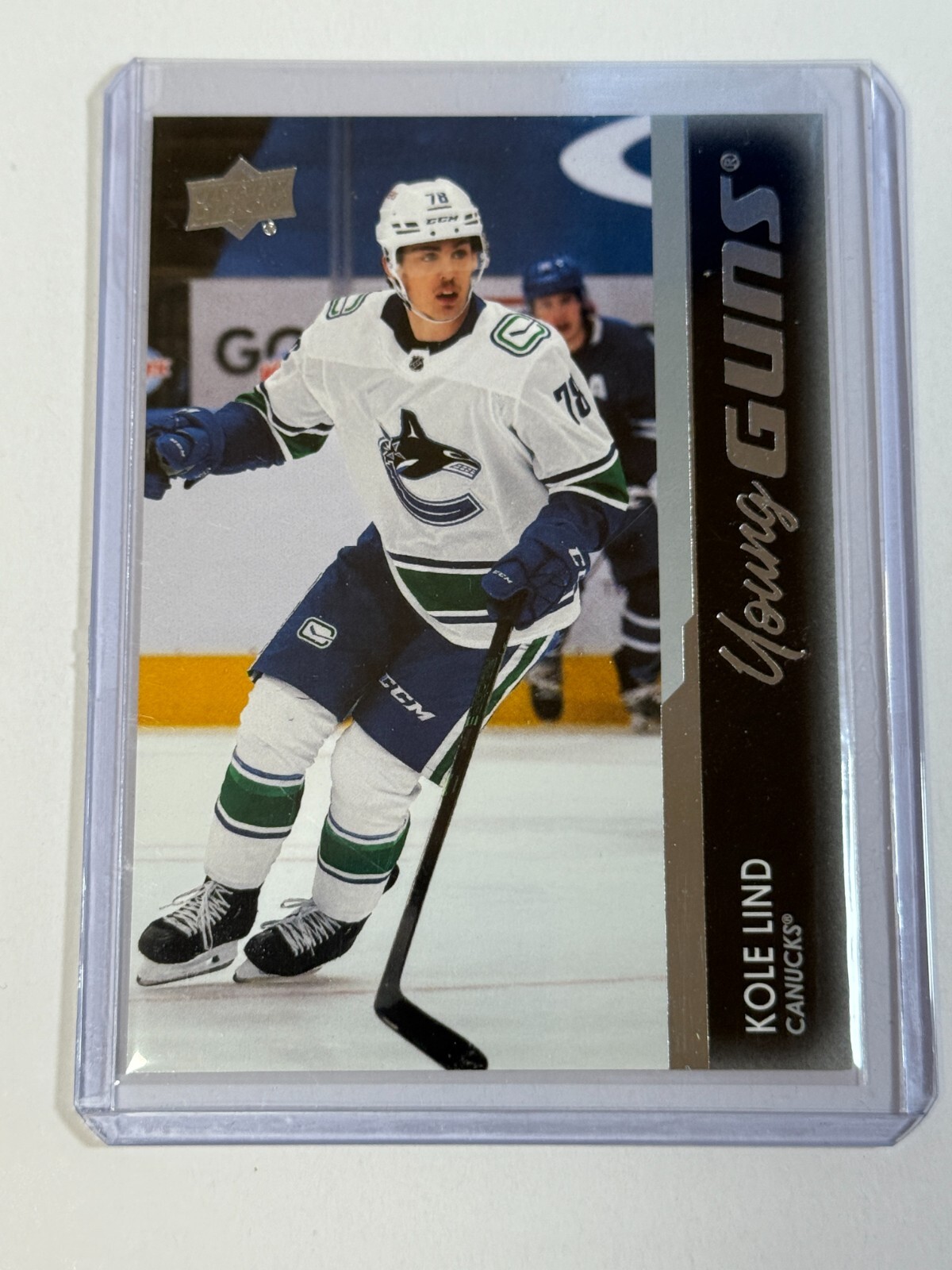 2021-22 Upper Deck Young Guns #247 Kole Lind - Vancouver Canucks