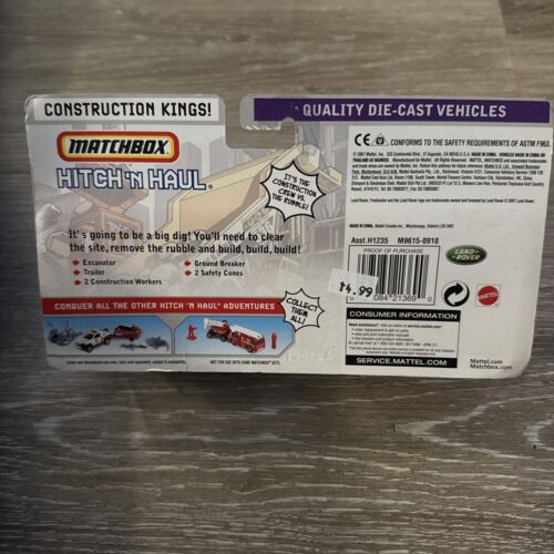 Matchbox Hitch 'N Haul Construction Kings! MBX Metal Excavator - Picture 2 of 2
