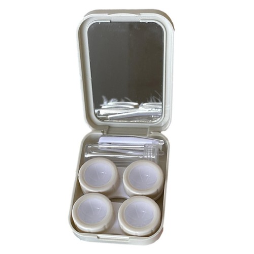 Mini Contact Lens Case Travel Contact Lens Storage Holder Container w/ Mirror - Picture 9 of 16