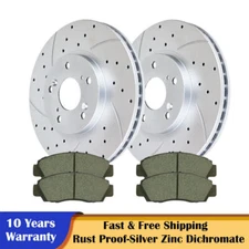 300mm Front Slotted Brakes and Rotors Brake Pads for Honda Accord TSX Discs Kits