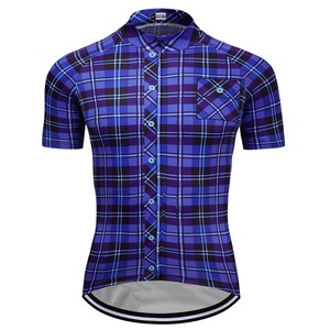 plaid cycling shirt