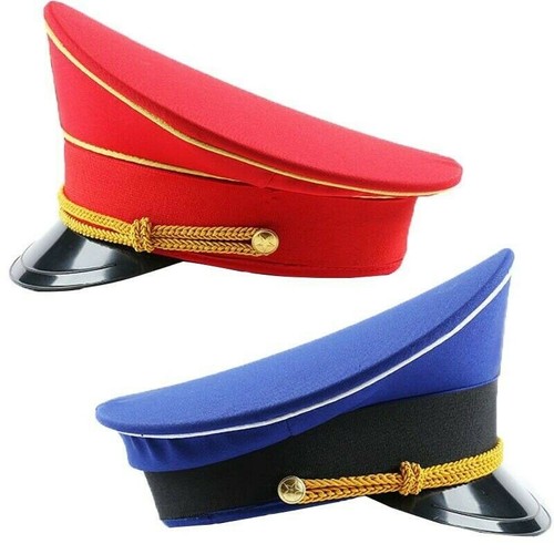 Men Army Hat Star Badge Officer Cap 