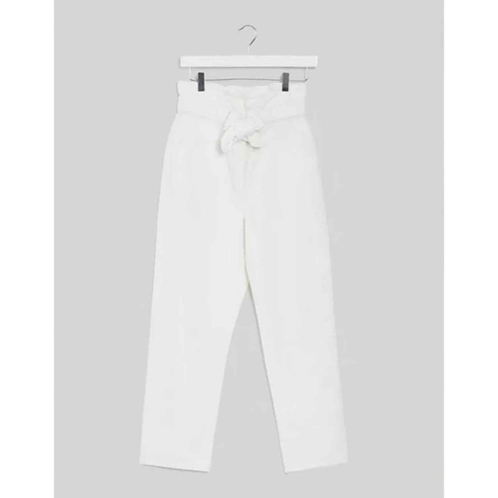 & Other Stories Odette White High Rise Belted Jeans Gem