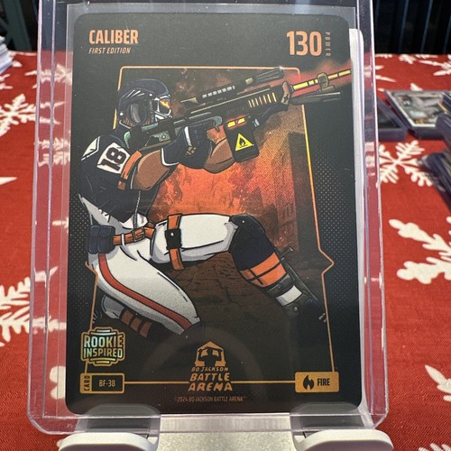 2024 Bo Jackson Battle Arena Caliber - Caleb Williams Battlefoil Fire SP Rookie