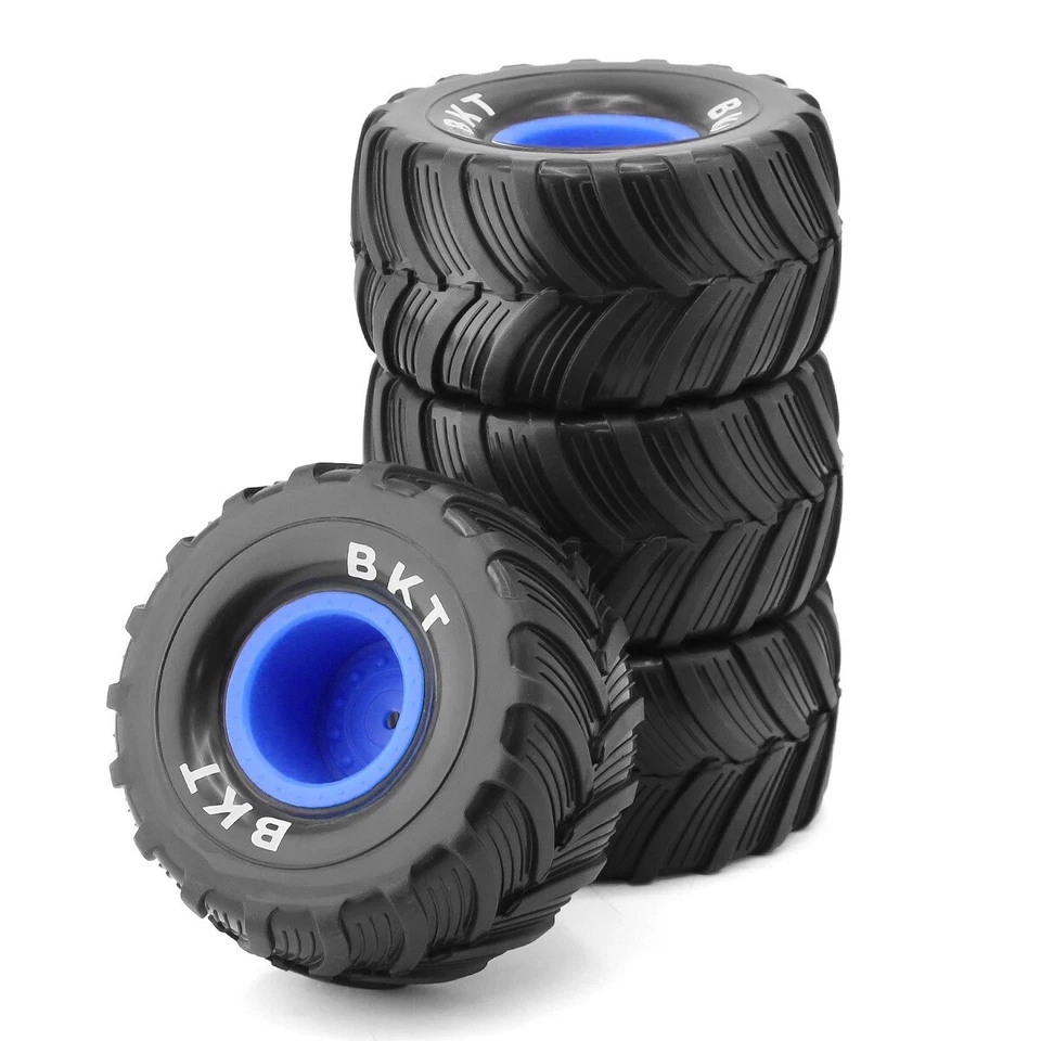 For Traxxas LOSI 1/18 MINI Monster Truck 100x52mm Rubber Tire & Rim Set 12mm Hex - Image 4 of 4