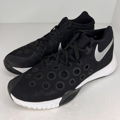 Nike Mens 812976-010 Black Zoom HyperQuickness Mid Size 9.5 Basketball Shoes
