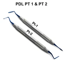 Periotome PDL Periodontal Ligament PT 1 & PT 2 Dental Tooth Extraction Blue Tips