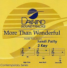 More Than Wonderful - Sandi Patty - Accompaniment Track - Picture 1 of 1