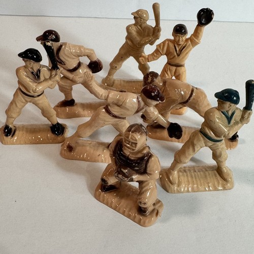 38 antiche figurine vintage plastica miniatura calcio plastica 2,25" Hong Kong - Foto 16 di 16