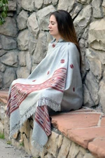 Meditation Shawl or Meditation Blanket, Wool Shawl or Wrap, Oversize Scarf/Stole