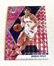2019-20 Panini Mosaic RC Pink Camo Prizm #228 Jordan Poole Warriors