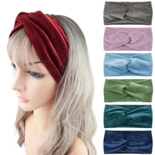 Plush Wide Headband Short Velvet Cross Hairband Hair Accessories Handmade Simple
