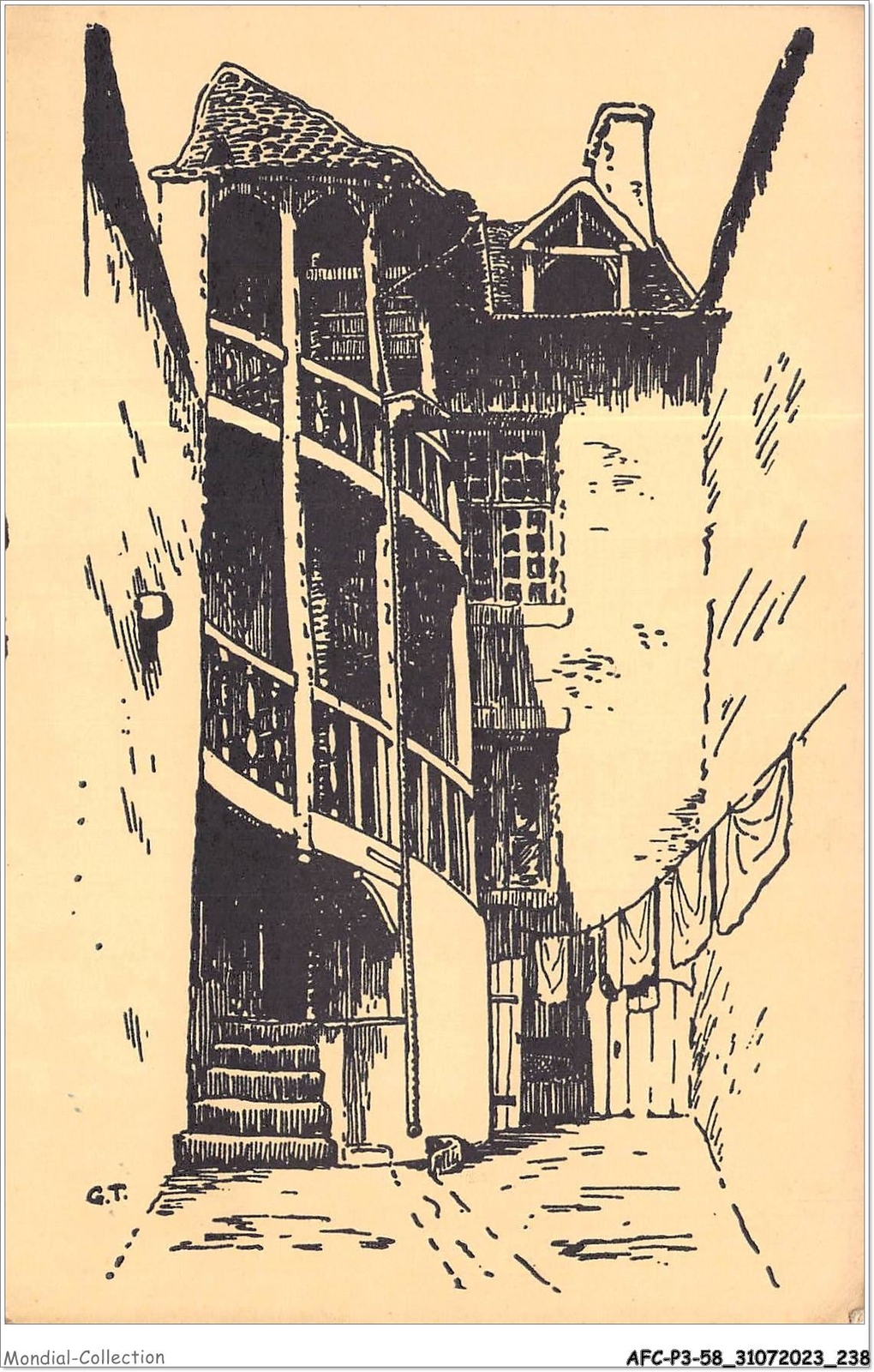 AFCP3-58-0344 - El Viejo NEVERS - Dibujos De G TARDY - Viejo Patio - 8 - r