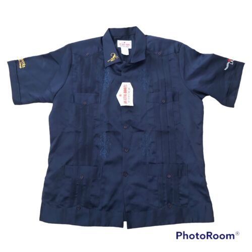 Los Altos Boots Fashion Shirt Mens XL 42 Embroidered Short Sleeve Western Cowboy