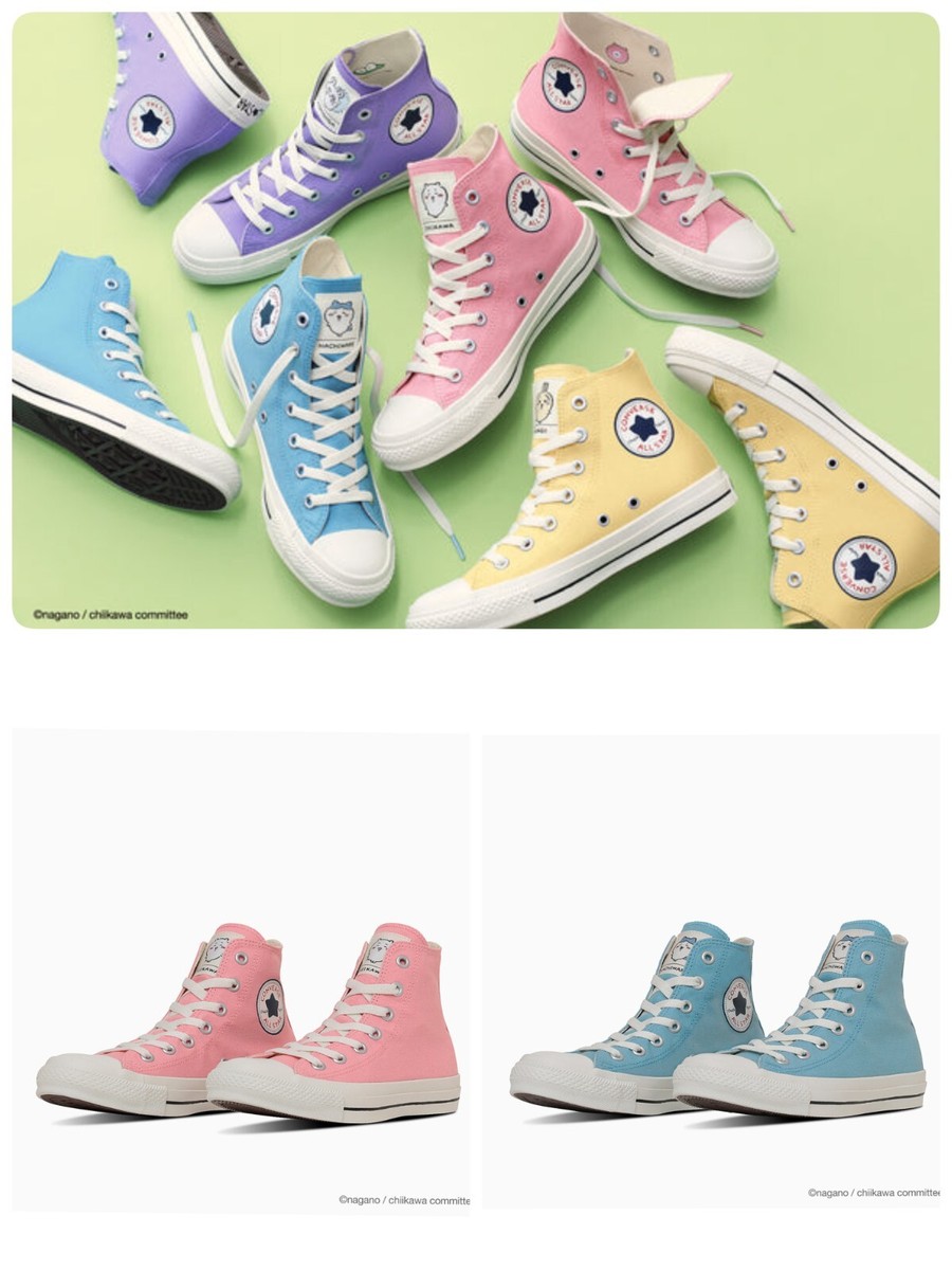 Converse ALL STAR CL HI / CHIIKAWA Hachiware Pink,Blue | eBay Converse ALL STAR CL HI / CHIIKAWA Hachiware Pink,Blue | eBay