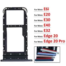 SIM Card Slot SD Card Tray Holder For Moto E6i E20 E30 E40 E32 Edge 20 Pro