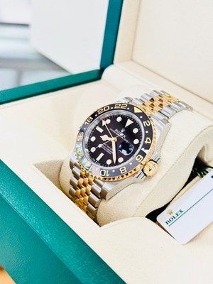 Rolex GMT-Master II 126713GRNR Gold Steel Jubilee Bracelet Black