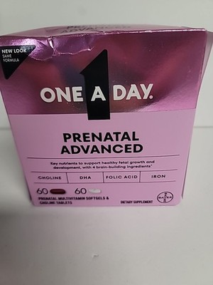 One A Day Prenatal Advanced Women s Complete Multivitamin - 60/60 (Ex. 09/2027)