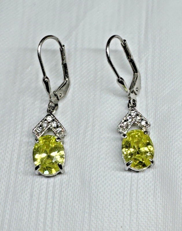 Dee Berkeley Sterling Silver Period & Diamond Earrings Signed DBJ 925