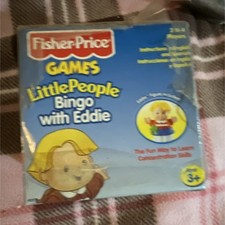 Fisher-Price Little People Bingo with Eddie Game Eddie Figure Cards Ages 3+ 2-4