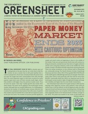 NEW!! Greensheet Currency Monthly Pricing Guide - December Issue
