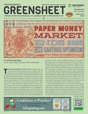 NEW!! Greensheet Currency Monthly Pricing Guide - December Issue