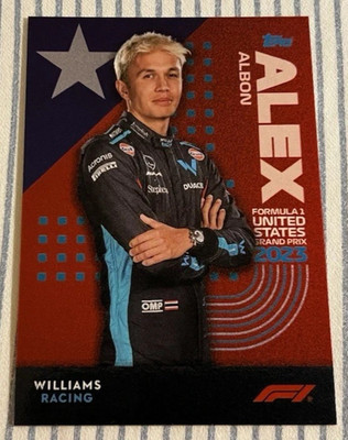2023 Topps Formula 1 F1  United States Grand Prix COTA Exclusive Alex Albon #17