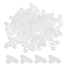 200Pcs Wall Floor Tile Plastic T-Shape Spacers Tiling Tools 10mm 3/8" White