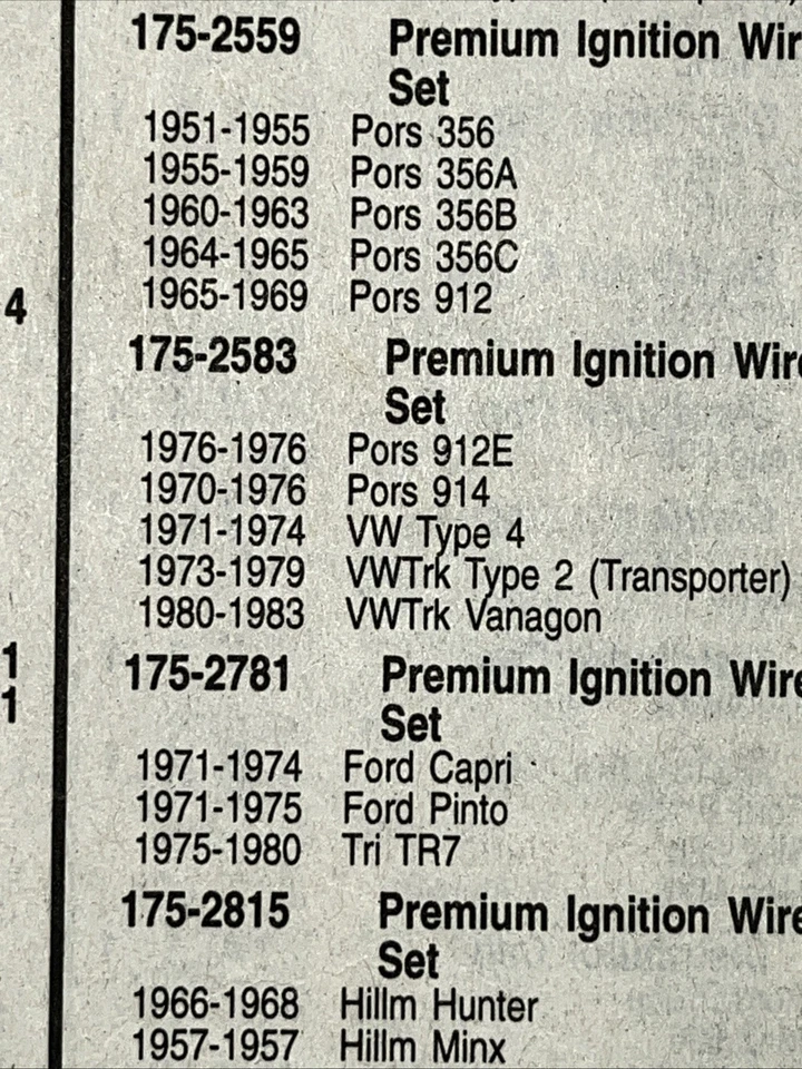 Juego de cables de bujías Beck/Arnley 175-2583 envío gratuito Foto 2 de 3