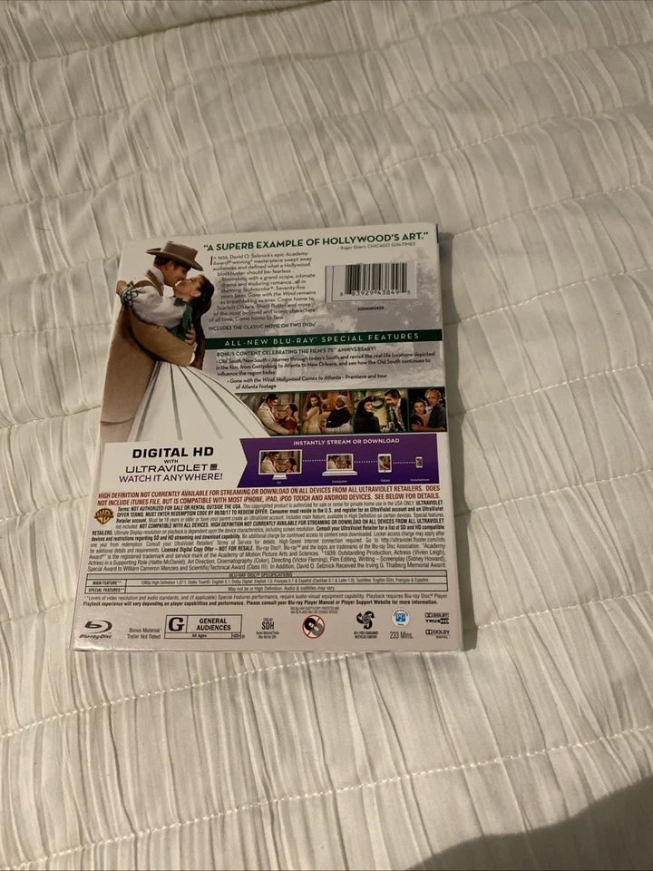 Gone with the Wind - 75th Anniversary Blu-Ray Set - NEW SEALED Slipcover - Image 2 of 2